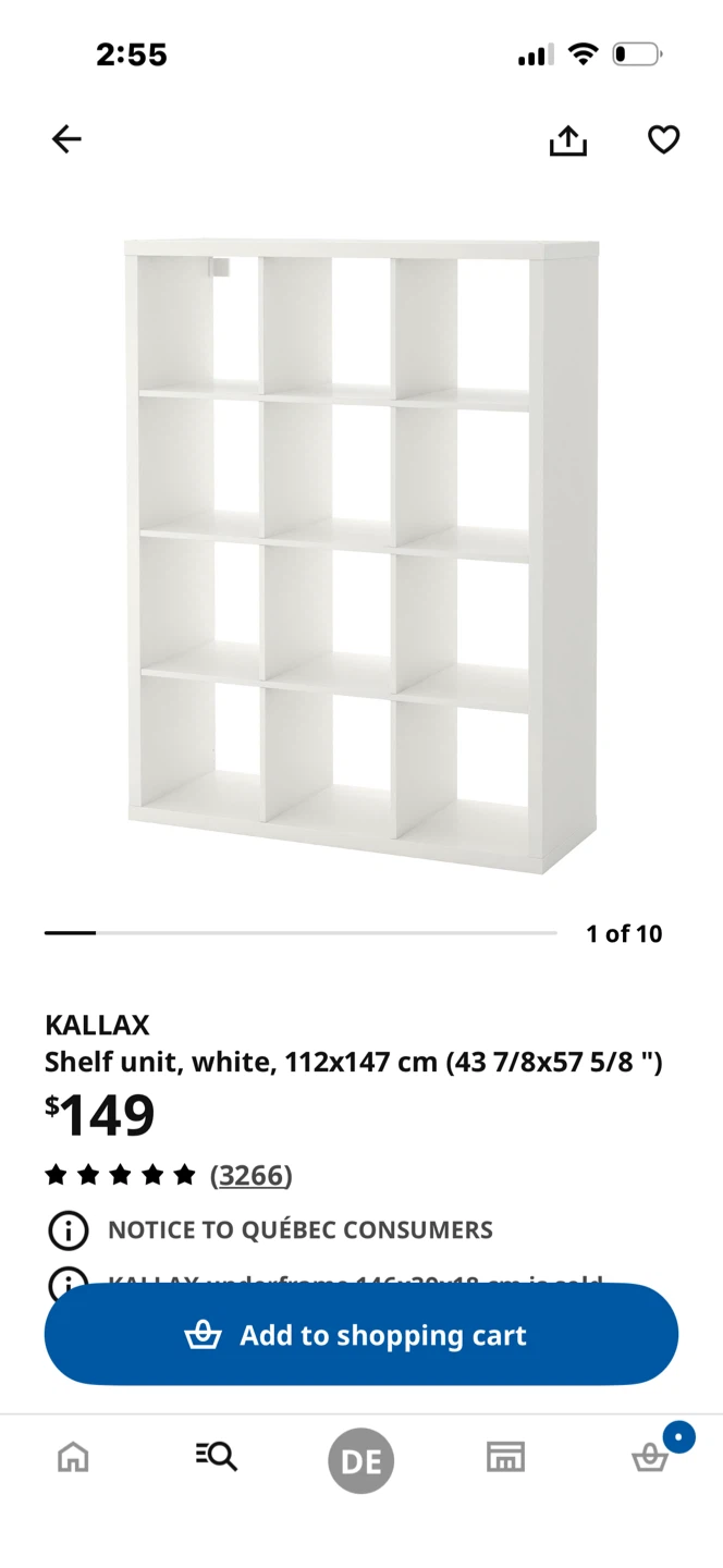 IKEA KALLAX Shelf Unit