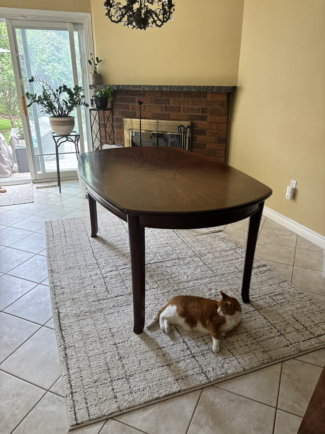 Wood Dining Table - + Leaf (Seats 8)