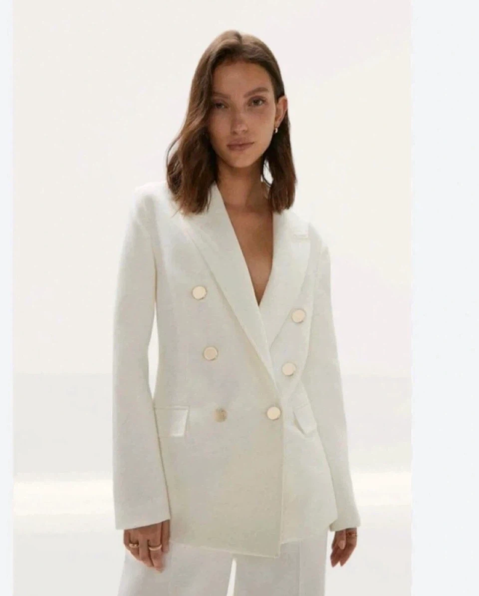 Brand New White Blazer - M&S Collection - Size 8