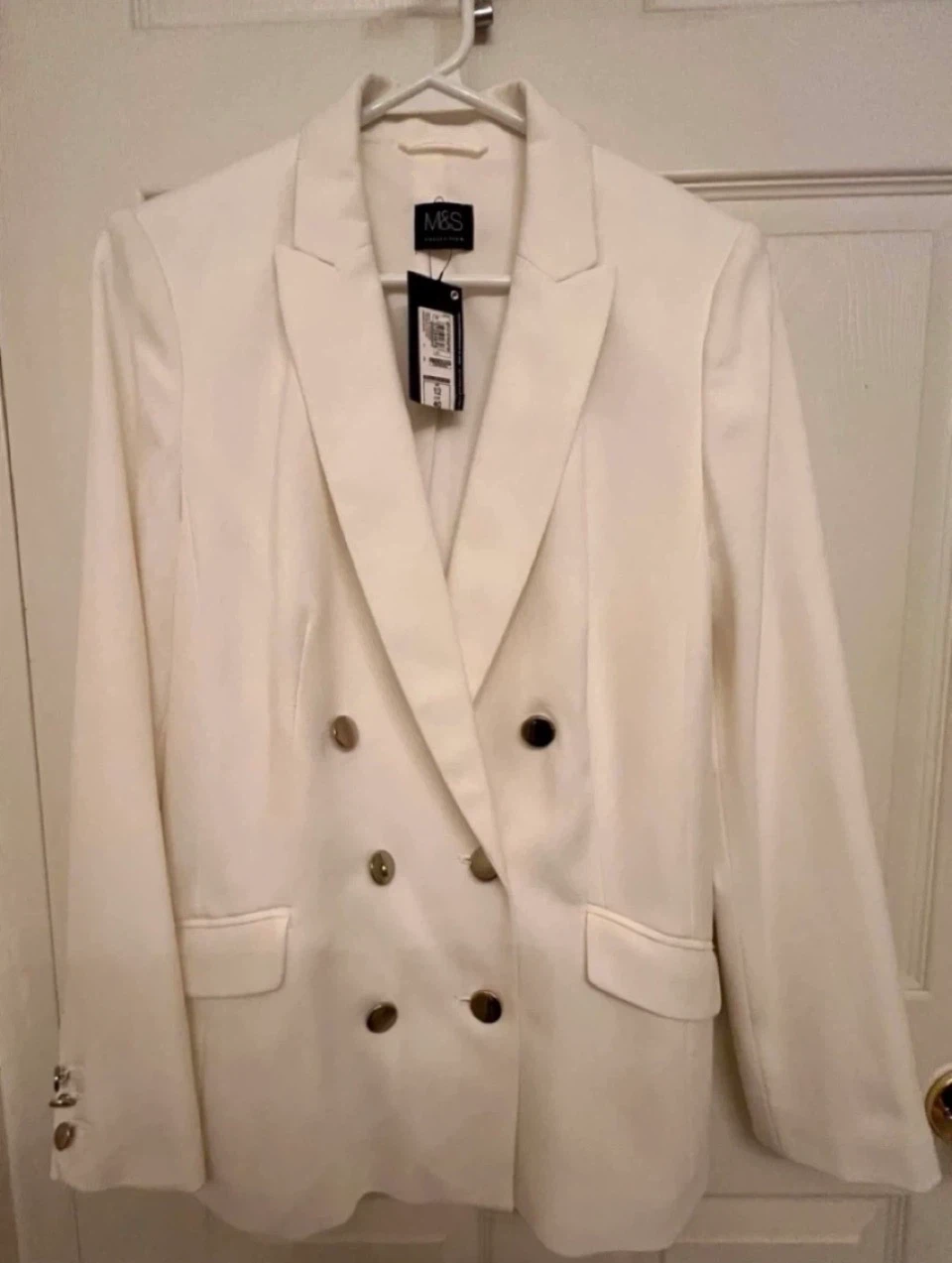 Brand New White Blazer - M&S Collection - Size 8 - photo 2