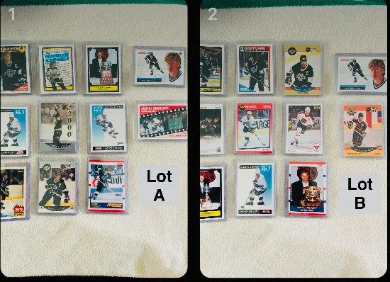 Wayne Gretzky Lot of 11 Hockey Trading Cards Oilers Kings