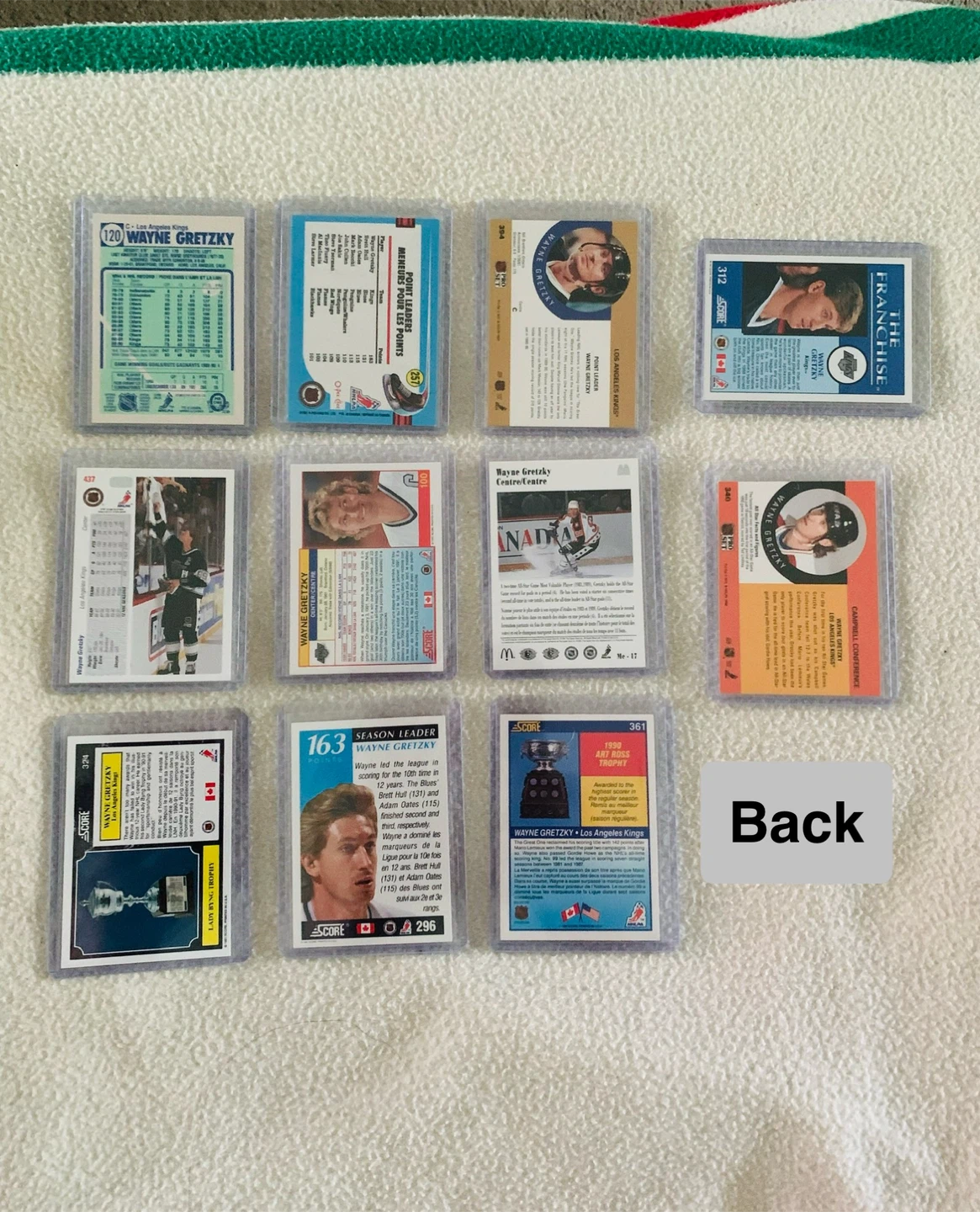 Wayne Gretzky Lot of 11 Hockey Trading Cards Oilers Kings - photo 5