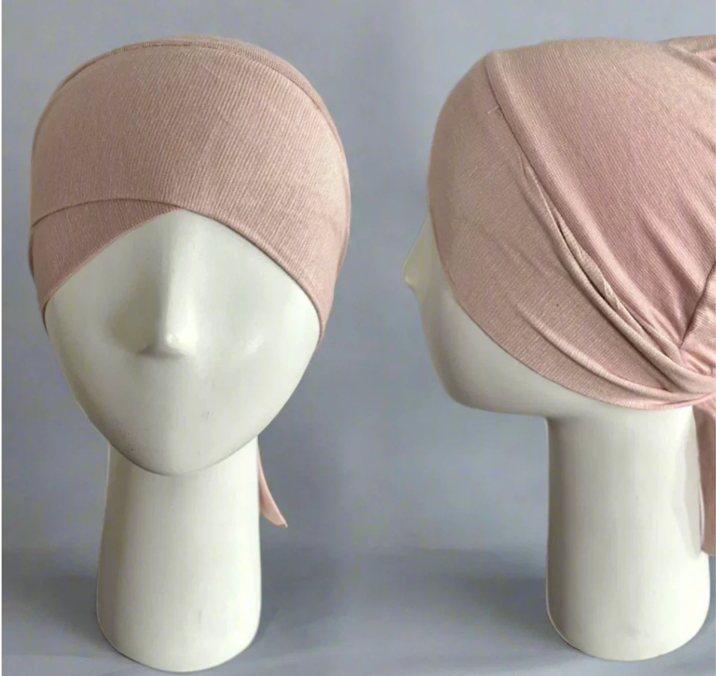 Pink Jersey Knit Head Bonnet - $5