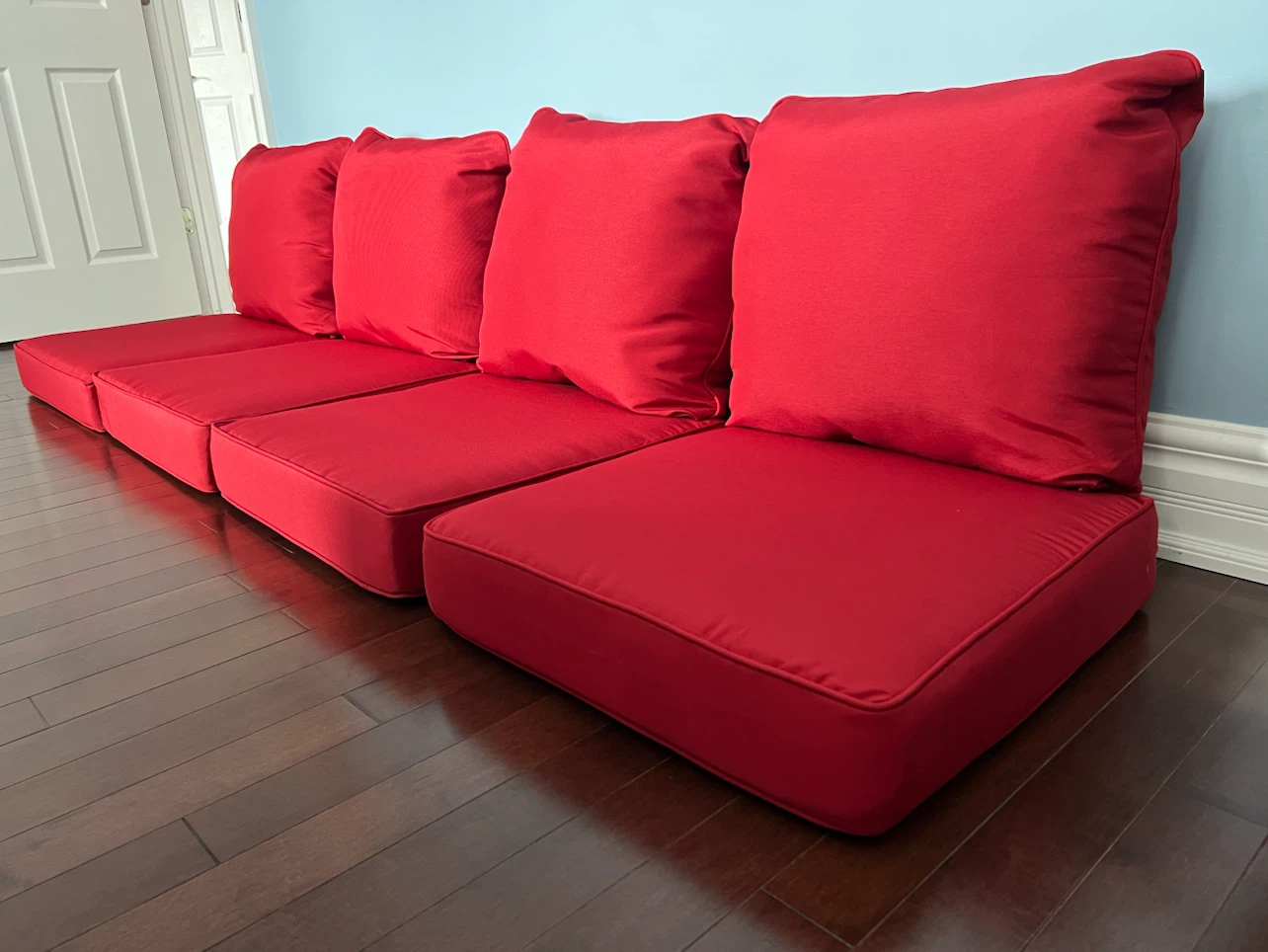 Brand New HOMETRENDS Red Outdoor Seat Cushions - photo 3