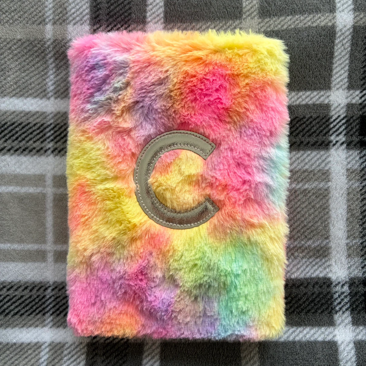 Fuzzy Tie-Dye Notebook with Pom Pom Pen - photo 2