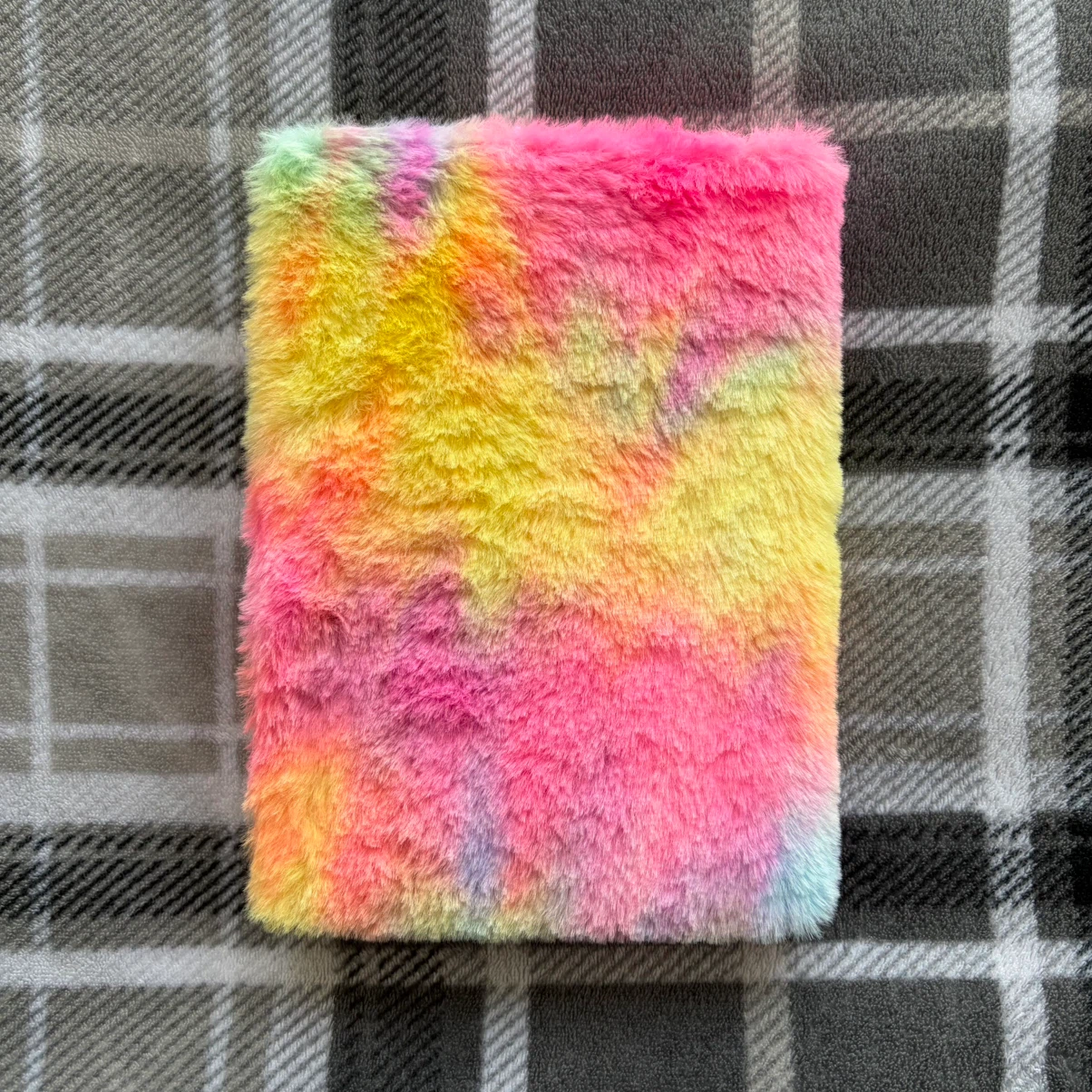 Fuzzy Tie-Dye Notebook with Pom Pom Pen - photo 3