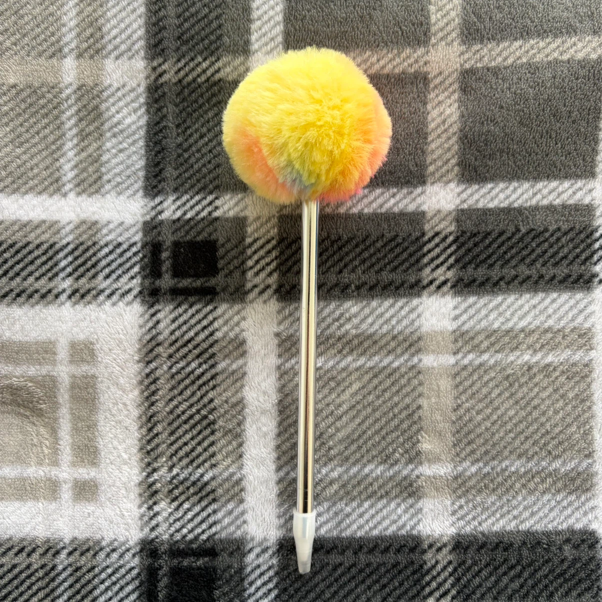 Fuzzy Tie-Dye Notebook with Pom Pom Pen - photo 4