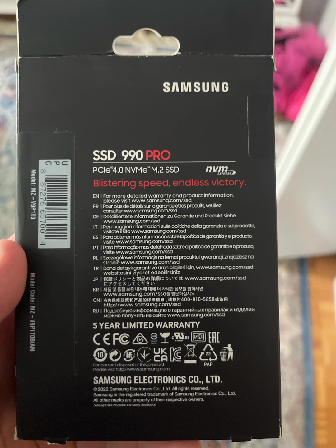 Samsung 990 PRO 1TB PCIe 4.0 NVMe M.2 SSD - photo 2