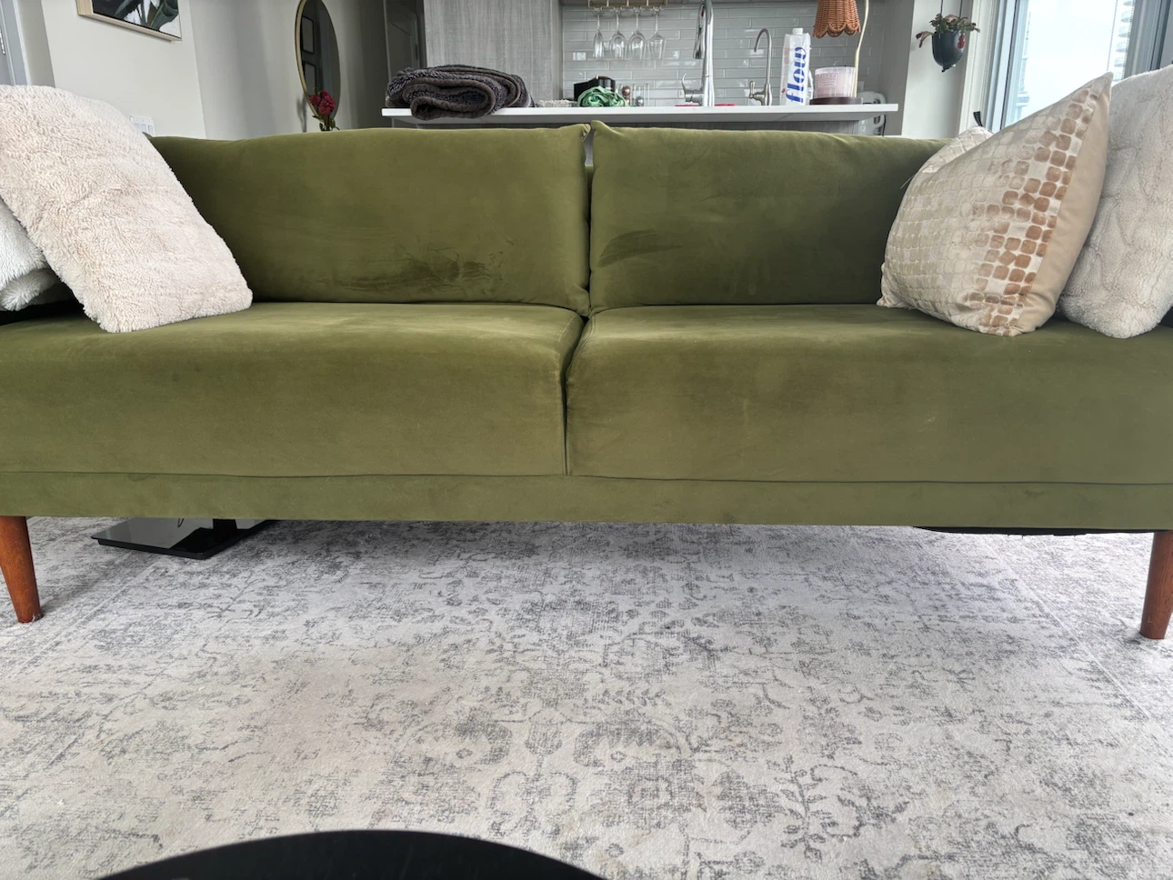 Velvet Sofa - Green