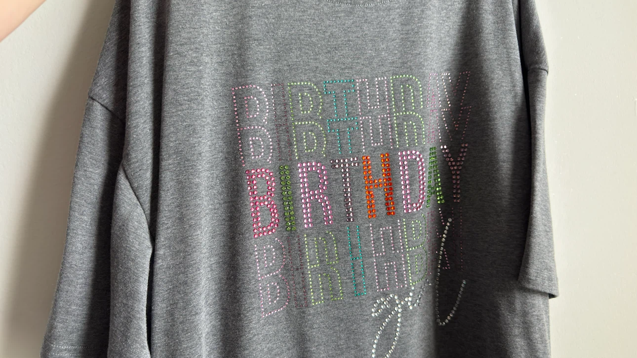 Grey "Birthday Girl" Graphic T-Shirt - SAME DAY AVAILABILITY