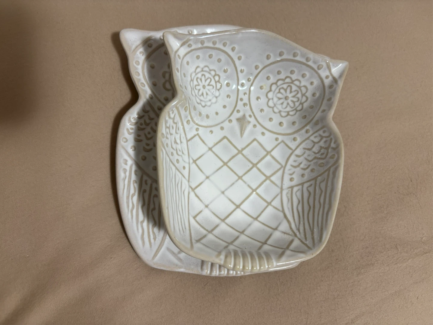Indigo Owl Shaped Dishes Set (2) - photo 2