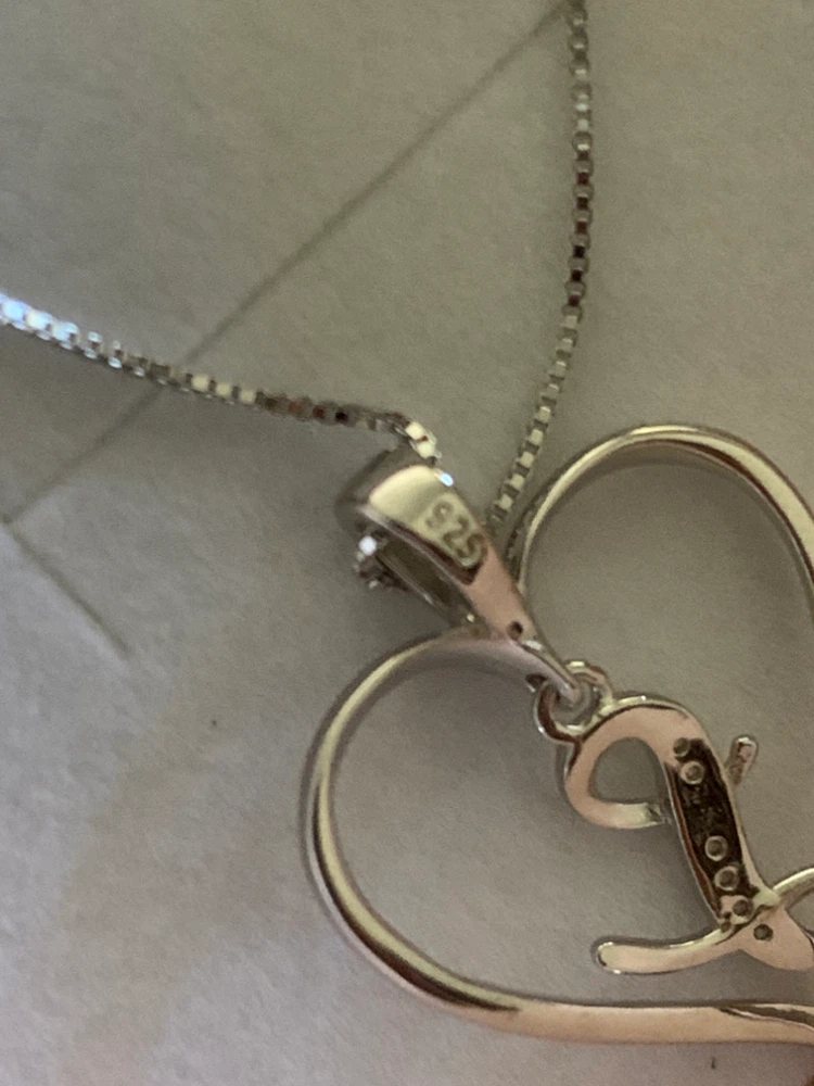 Brand new Sterling Silver Heart Pendant Necklace - photo 2