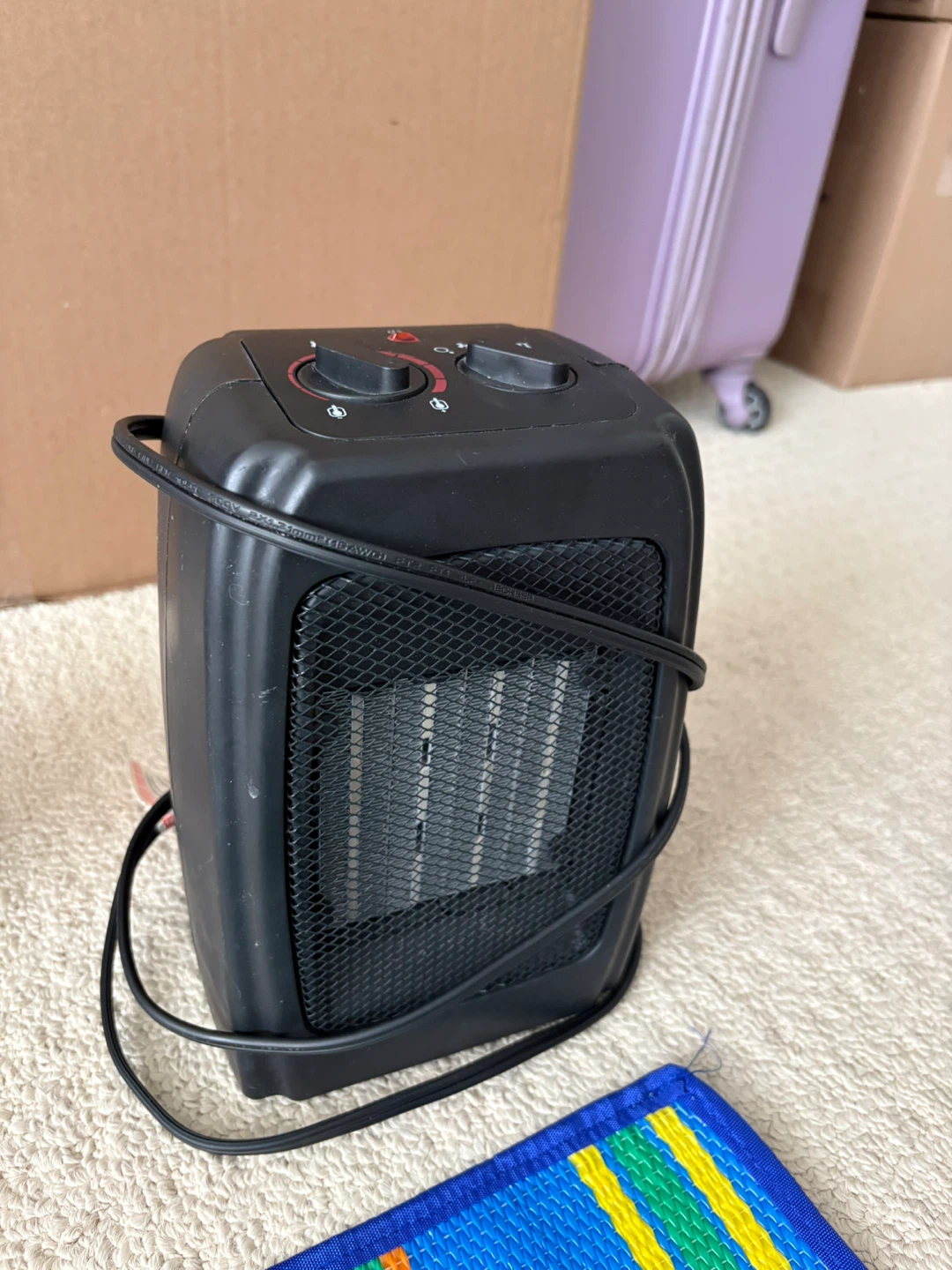 Black Portable Electric Heater