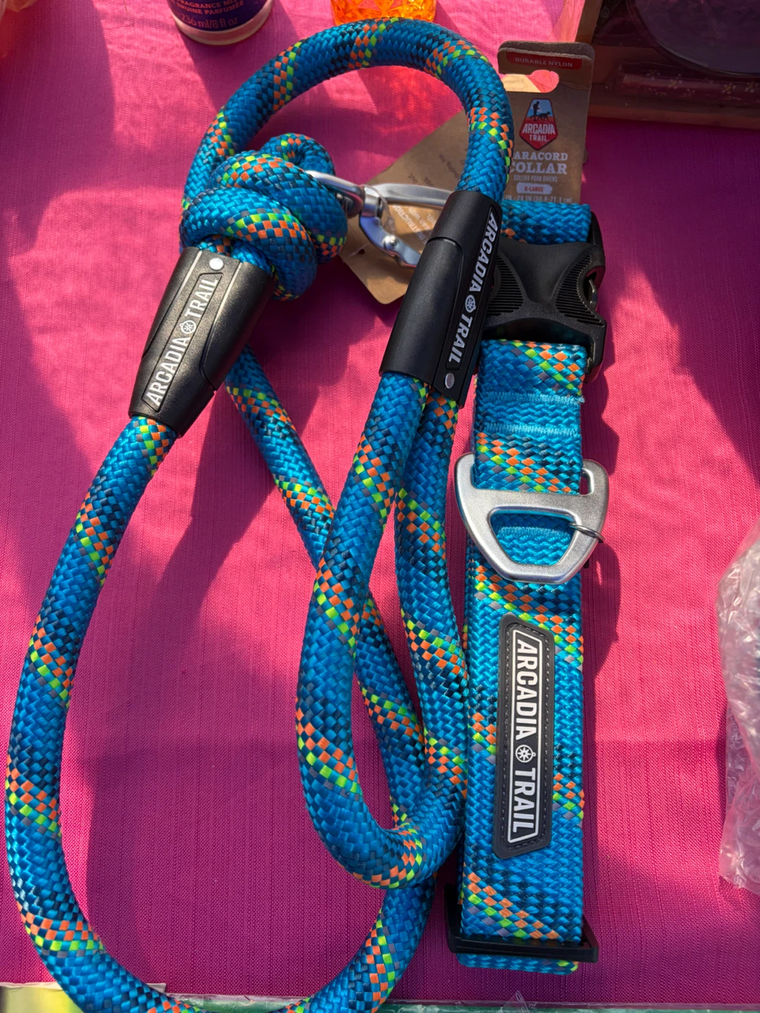 Arcadia Trail Blue Rope Collar and Leash Set XL