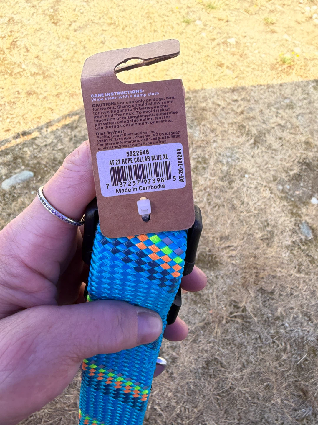 Arcadia Trail Blue Rope Collar and Leash Set XL - photo 5