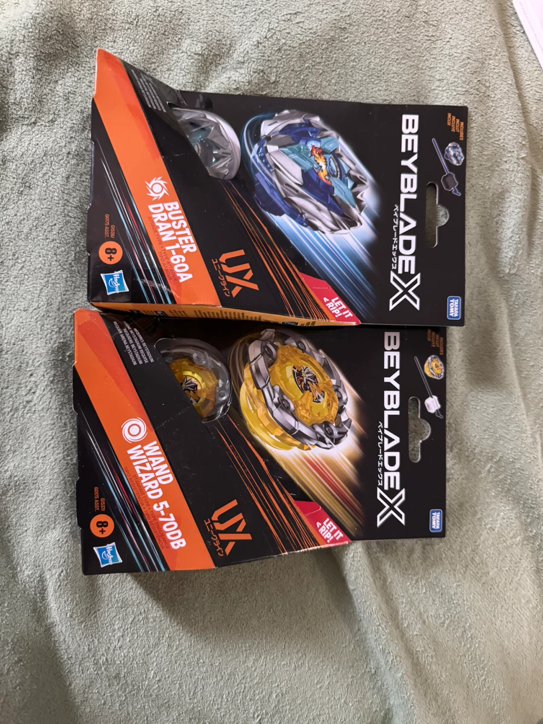 Beyblade X Buster Dran 1-60A and Wand Wizard 5-70DB