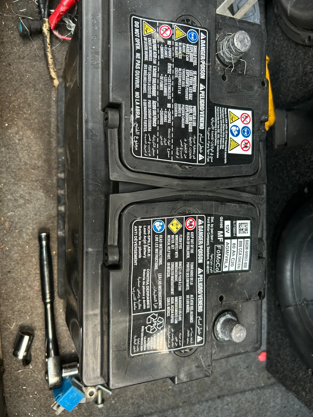AGM Car Battery 12V 80Ah
