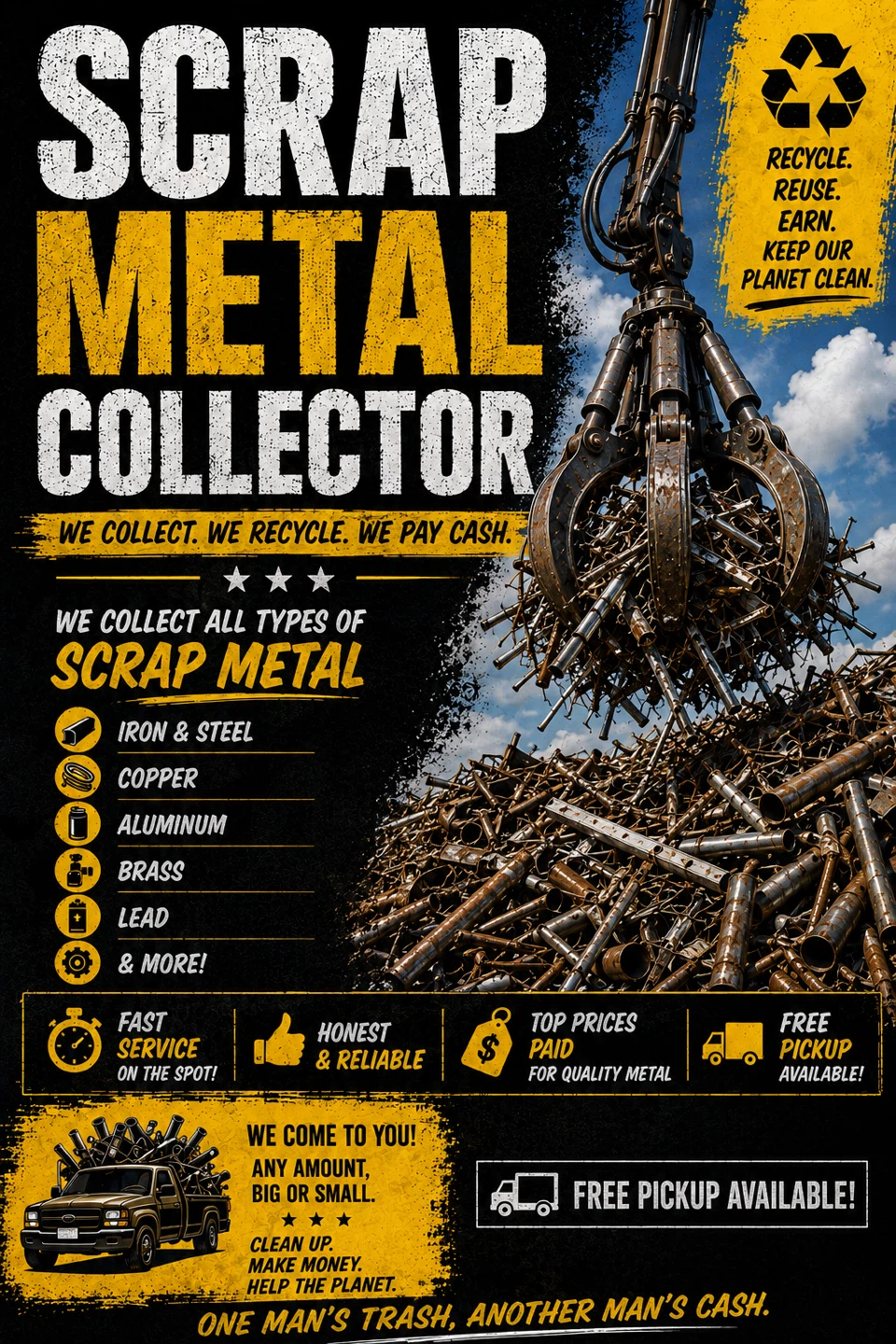 Scrap Metal Collector - We Buy Your Scrap!