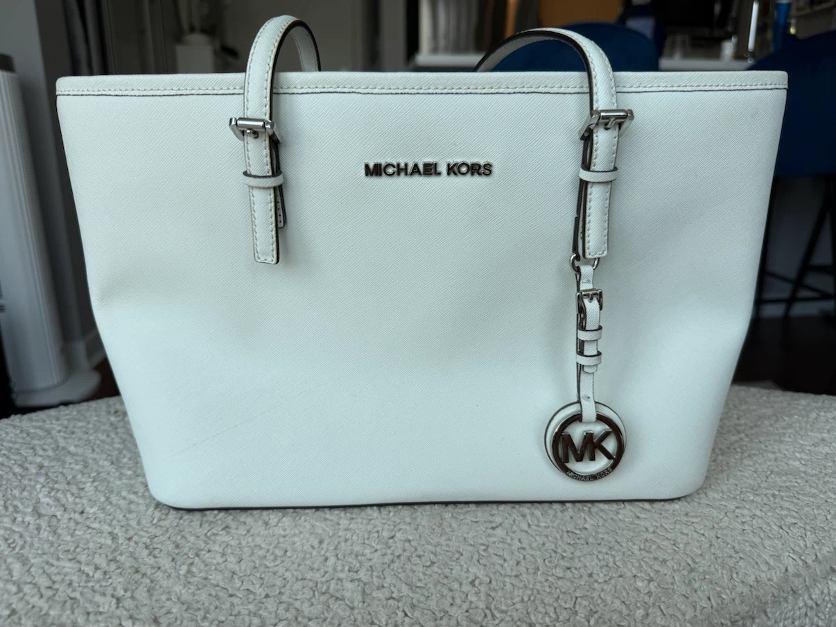 Michael Kors White Tote Bag