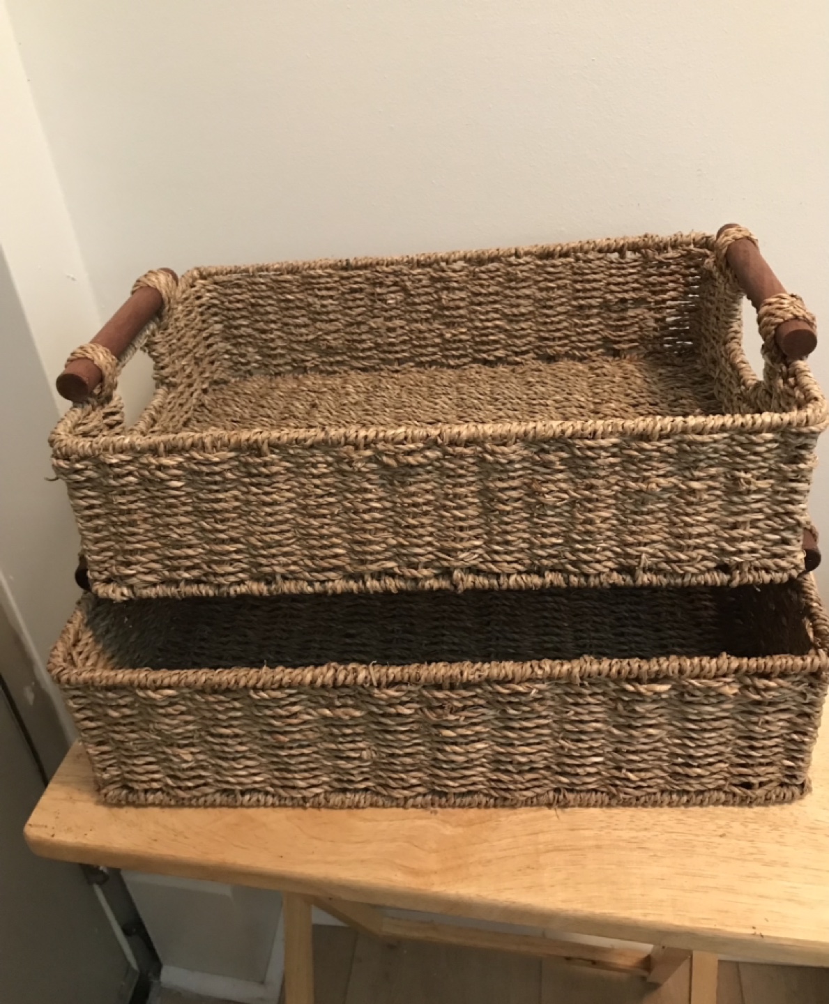 Set of 2 seagrass baskets - photo 2