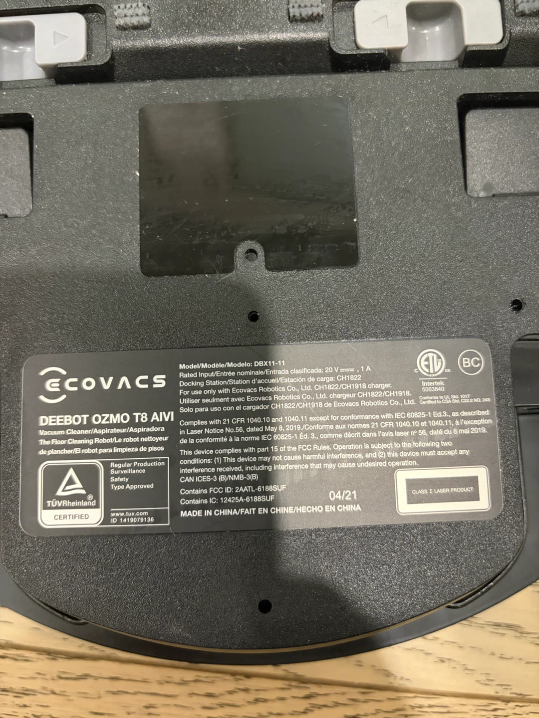 ECOVACS DEEBOT OZMO T8 AIVI Robot Vacuum & Mop - photo 5