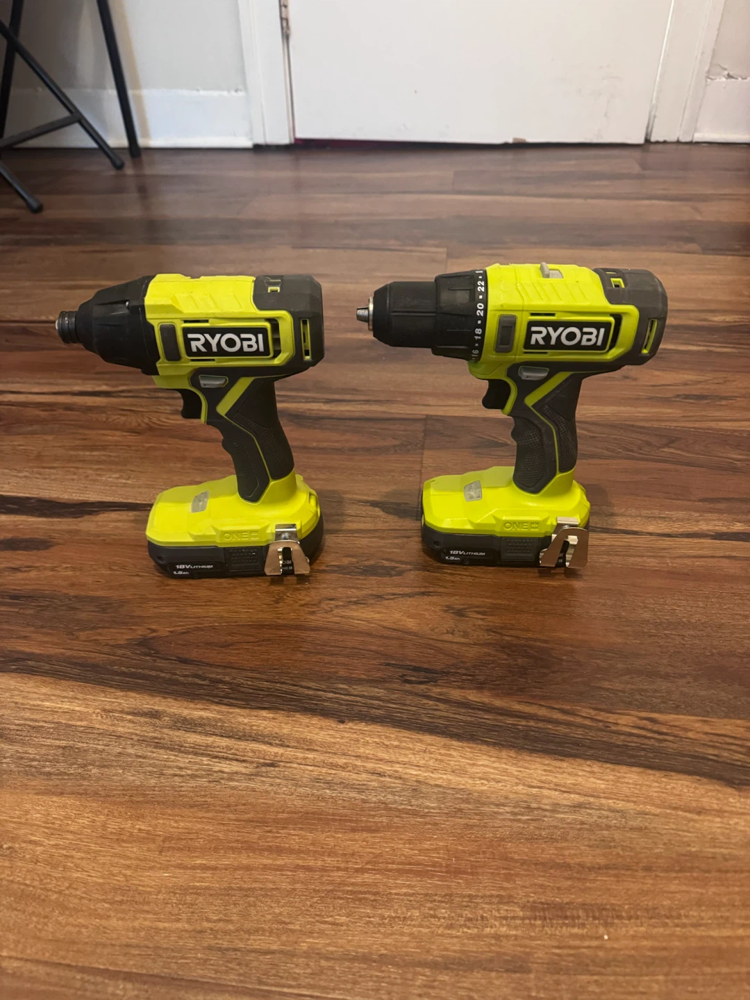 Ryobi 18V Cordless Drill and Impact Driver Set - photo 2
