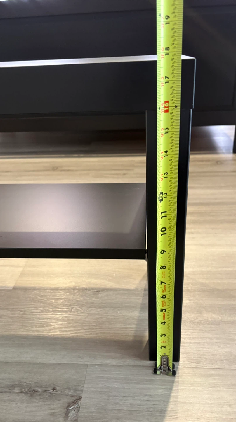 Black Bench with Shelf - photo 3