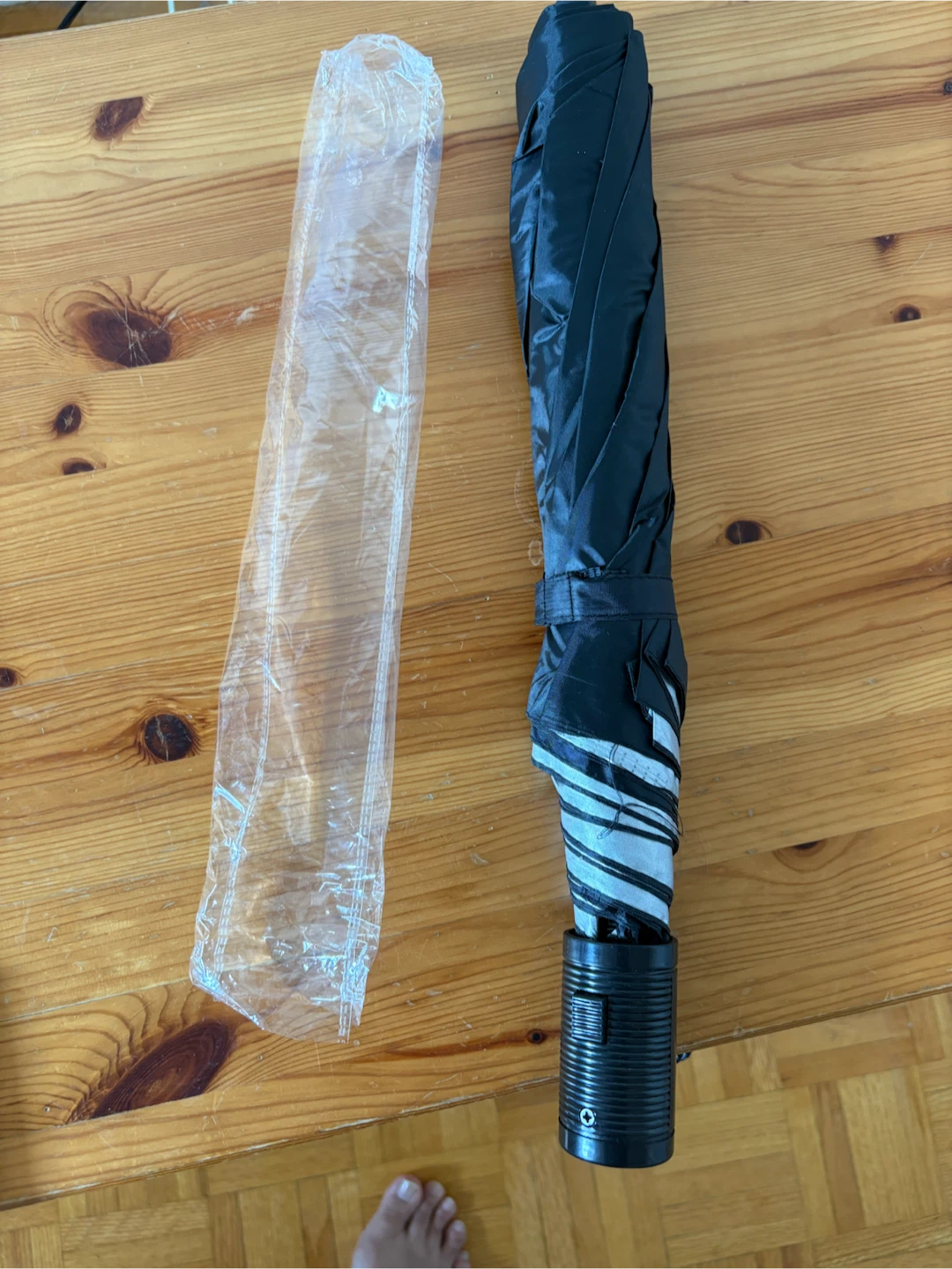 Black Compact Umbrella - photo 2