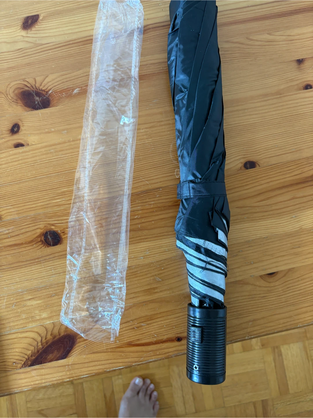 Black Compact Umbrella - photo 3