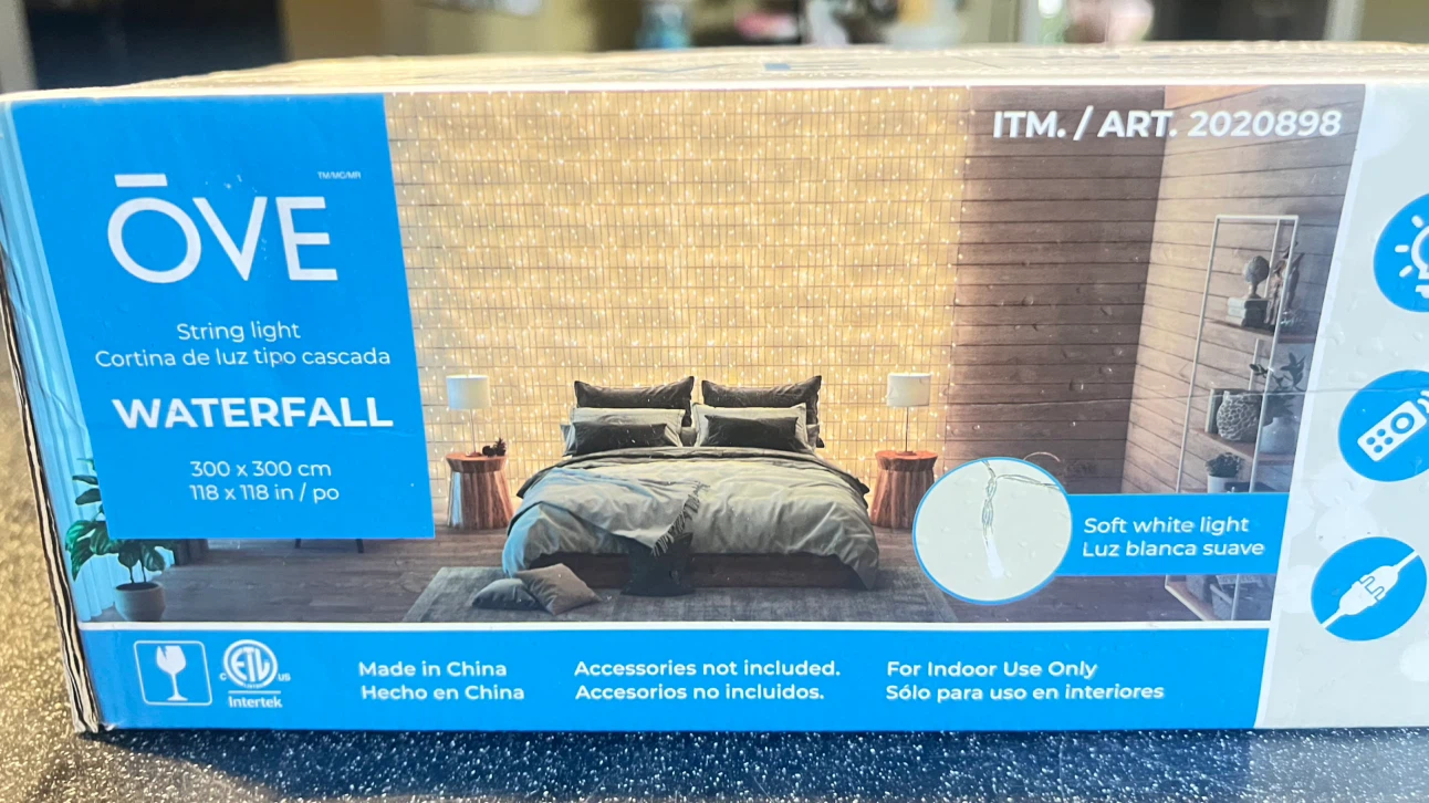 OVE waterfall string lights NIB - photo 2