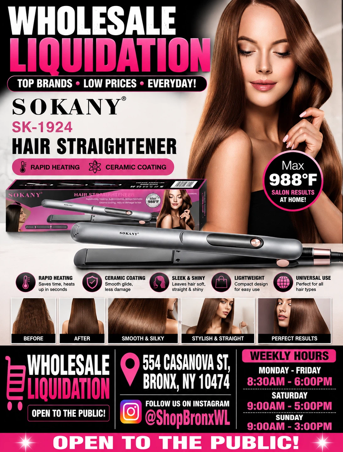 SOKANY SK-1924 Hair Straightener