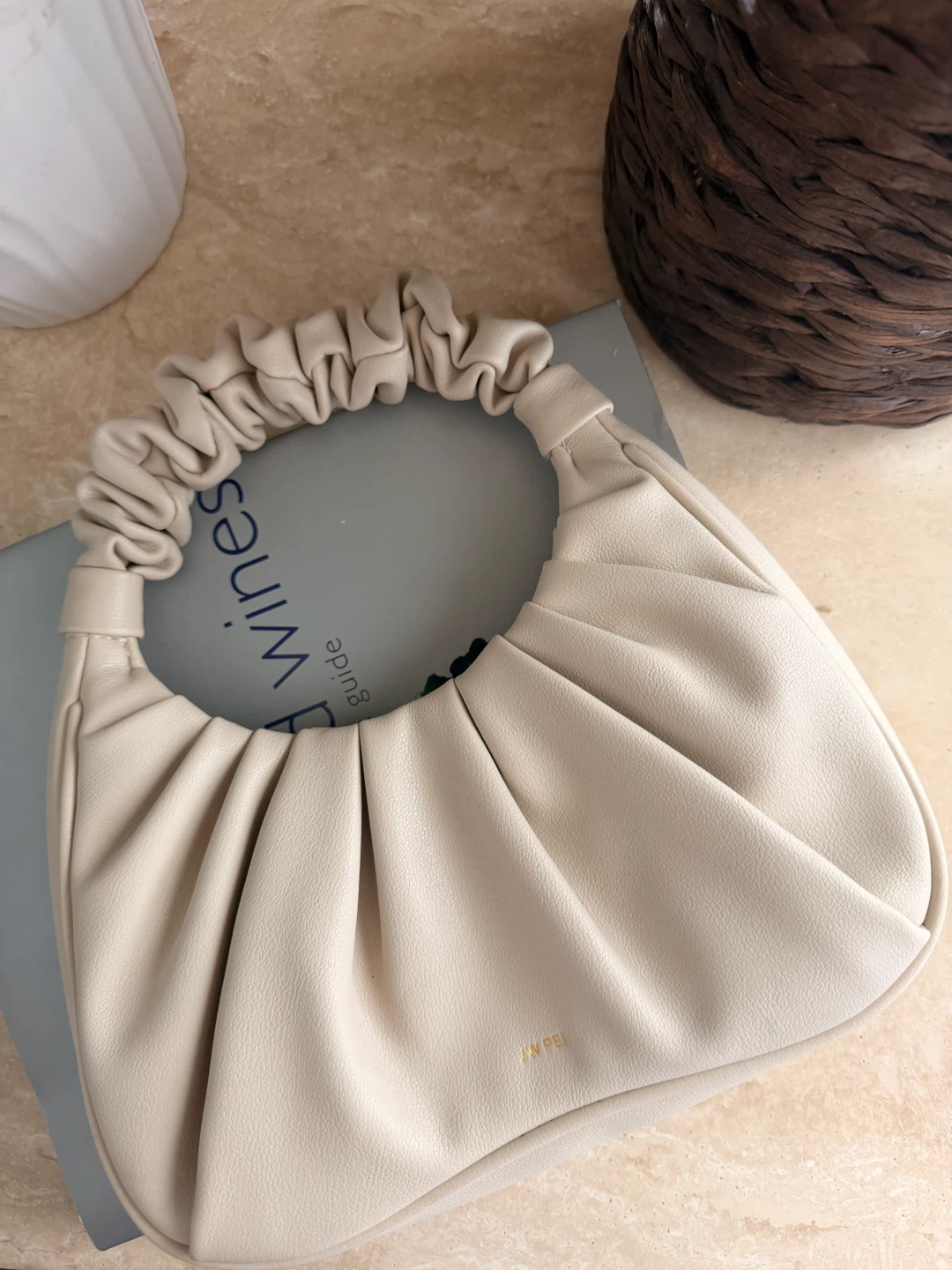 JW Pei Cream Ruched Hobo Handbag - photo 2