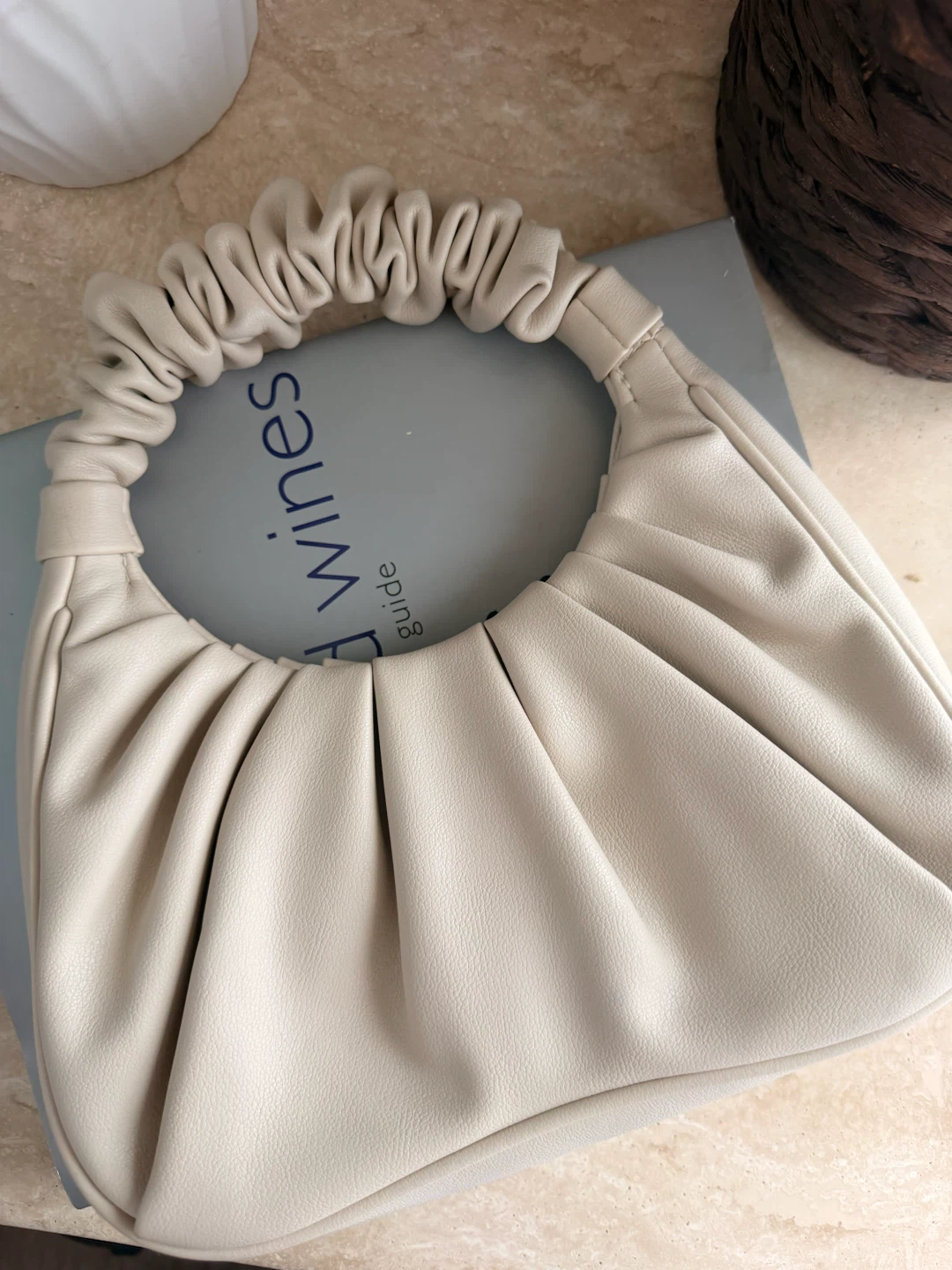 JW Pei Cream Ruched Hobo Handbag - photo 4