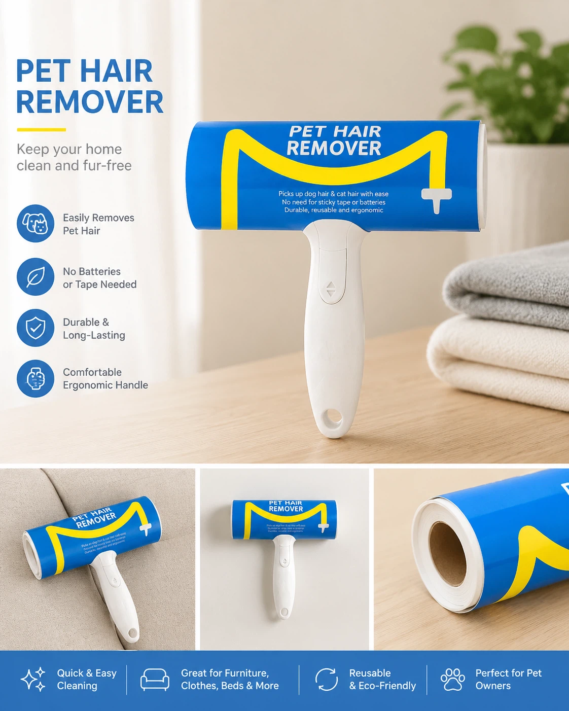 Pet Hair Remover Roller