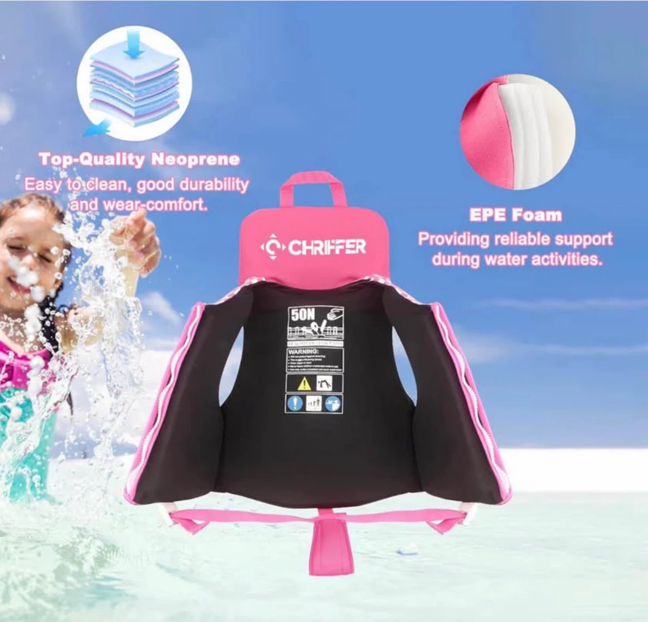 Chriffer Kids Swim Vest Life Jacket - photo 3