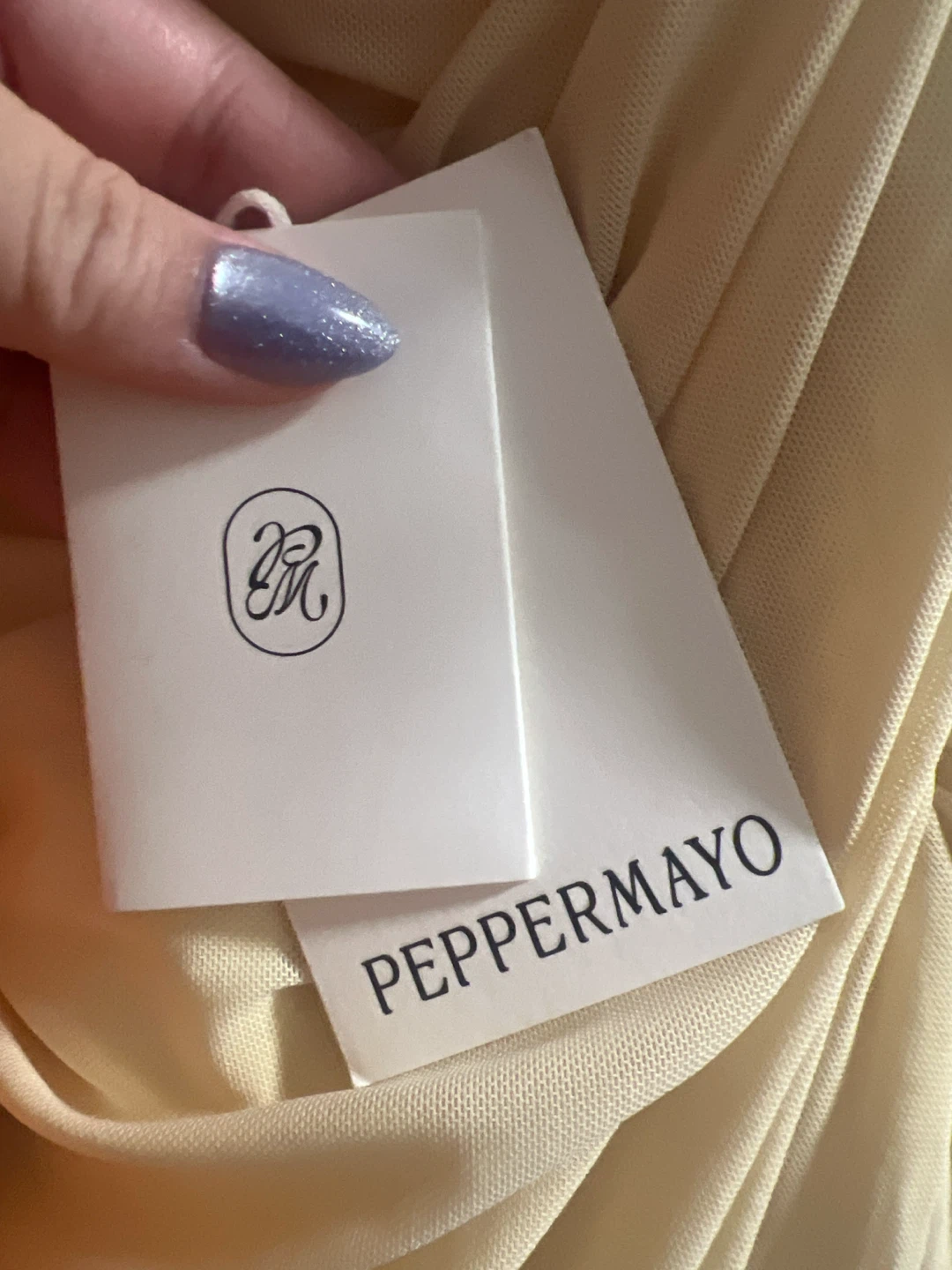 Peppermayo strapless maxi dress in yellow NWT - photo 4