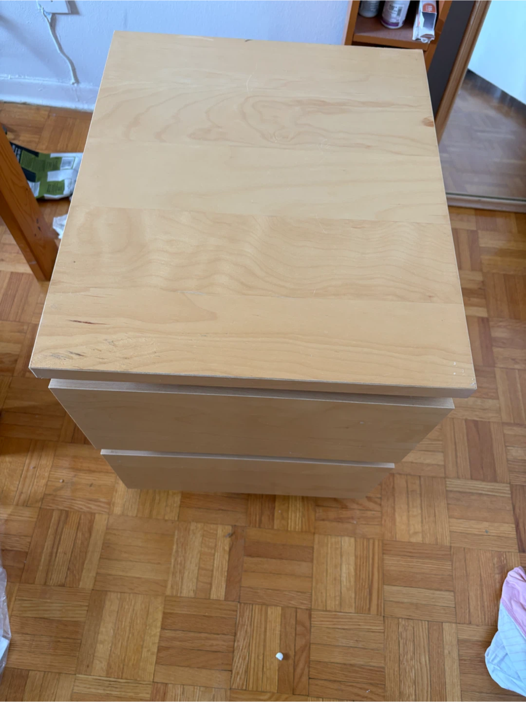 IKEA Two-drawer wood filing cabinet