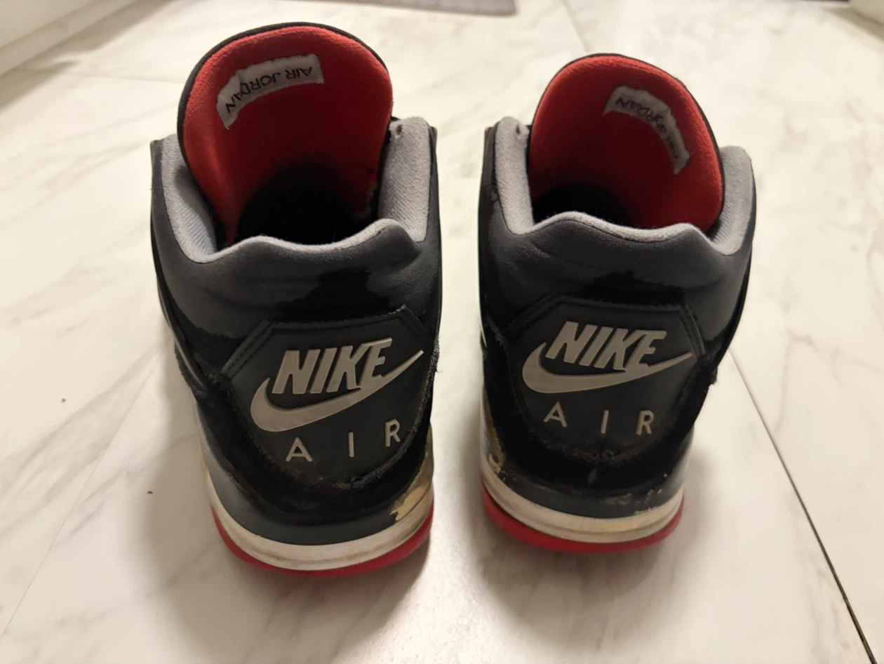 Nike Air Jordan 4 Retro Black Cement well used 9.5 size - photo 3
