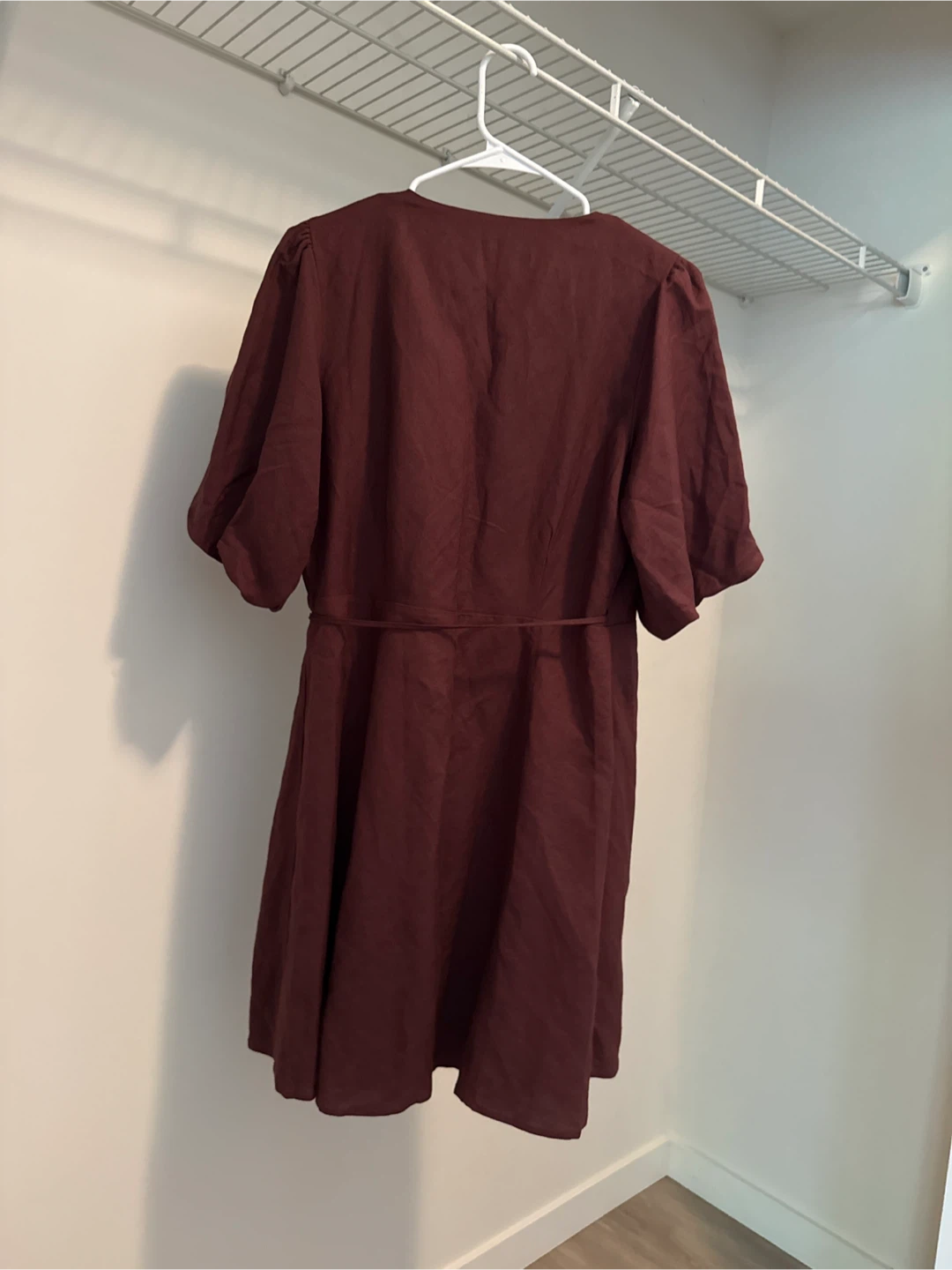 MINKPINK Burgundy Wrap Dress - Size Large - photo 3