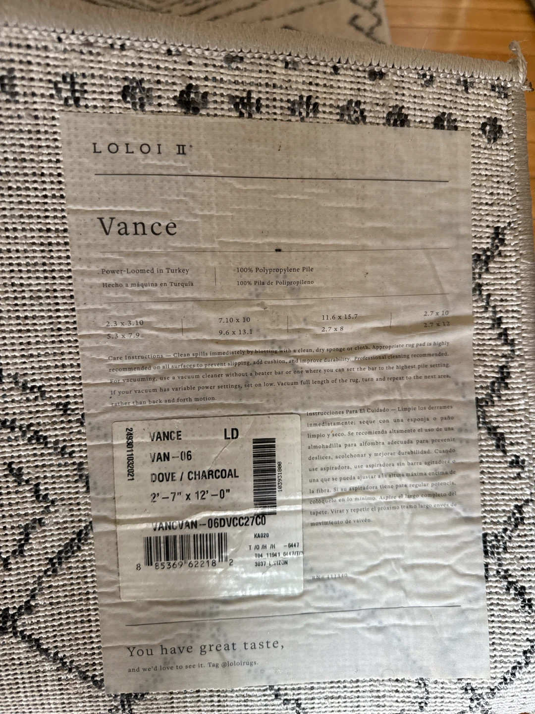 LOLOII II Vance Power-Loomed Rug 2'7" x 12'0" - photo 2
