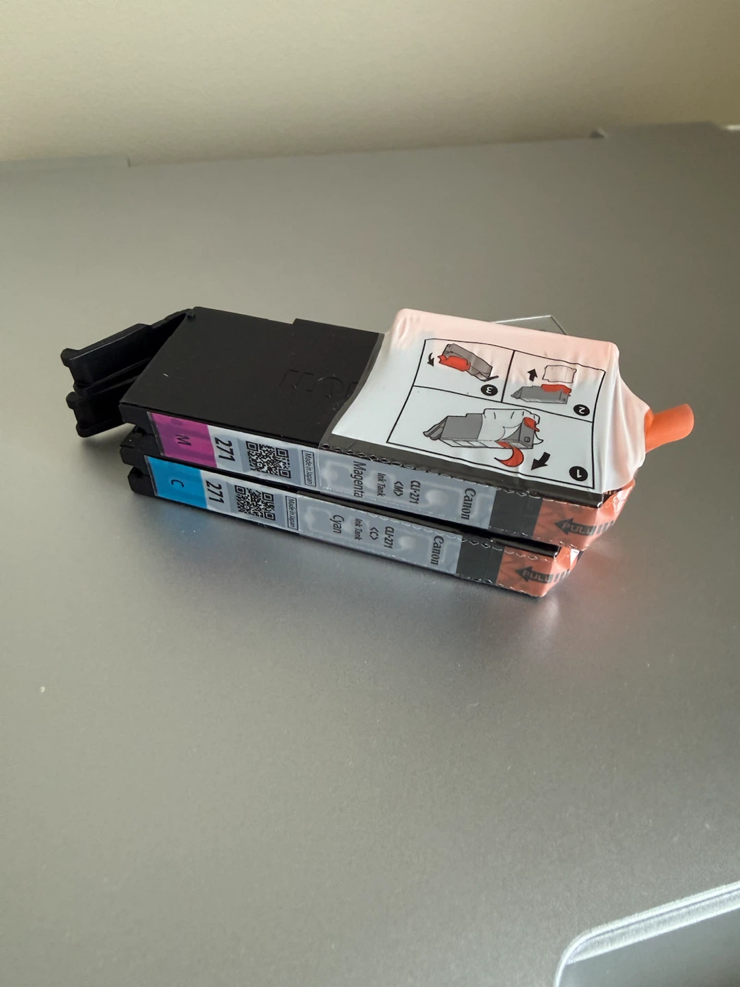 Canon CLI-271 Ink Cartridges (Cyan & Magenta) New/Sealed - photo 2