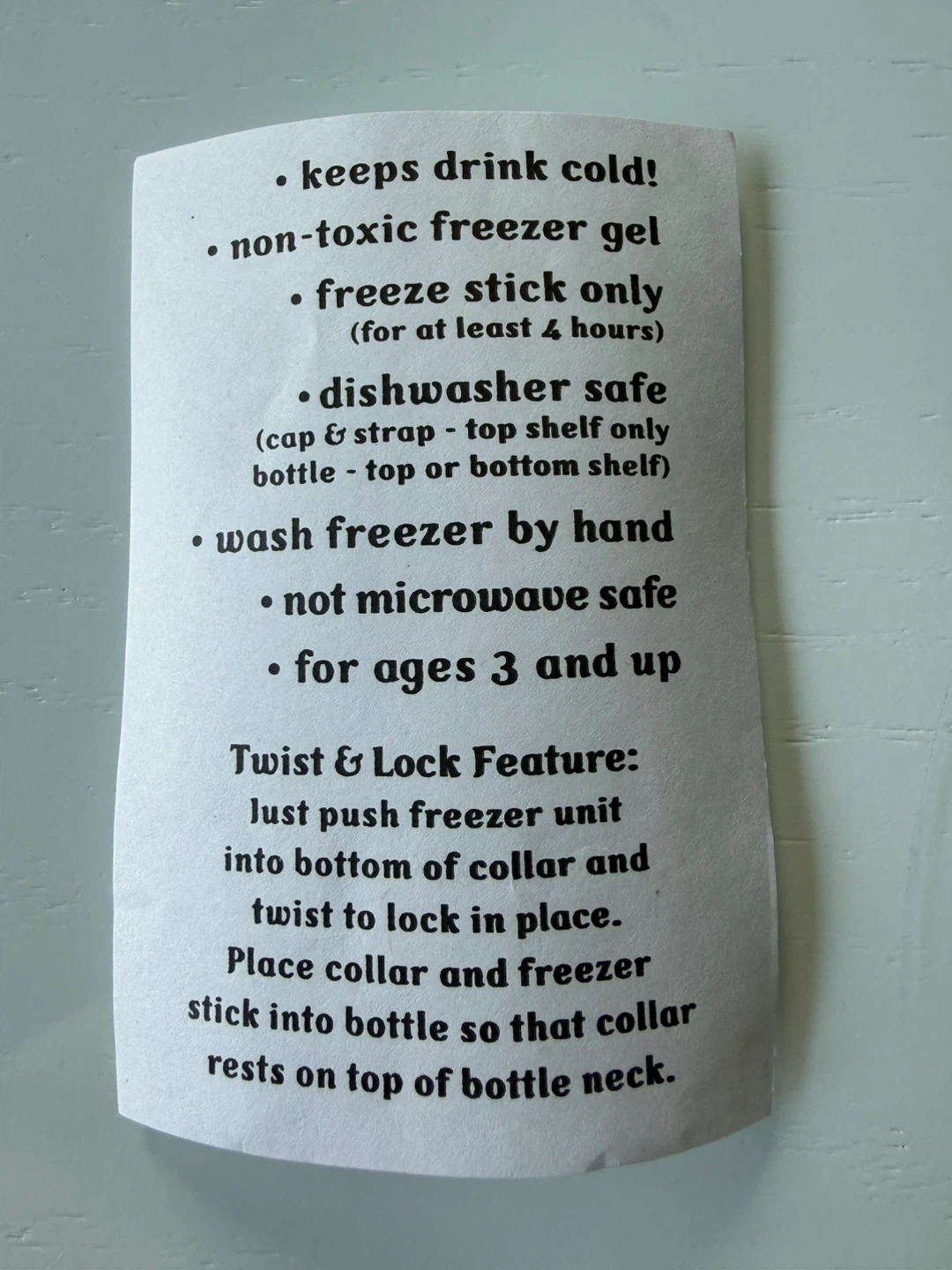 Kids water bottle with Freezer Stick - photo 2