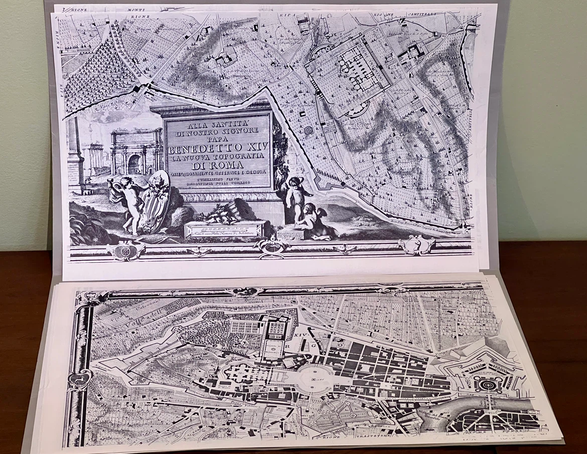 Nolli Plans - Prints by Giambattista Nolli of Rome 1748