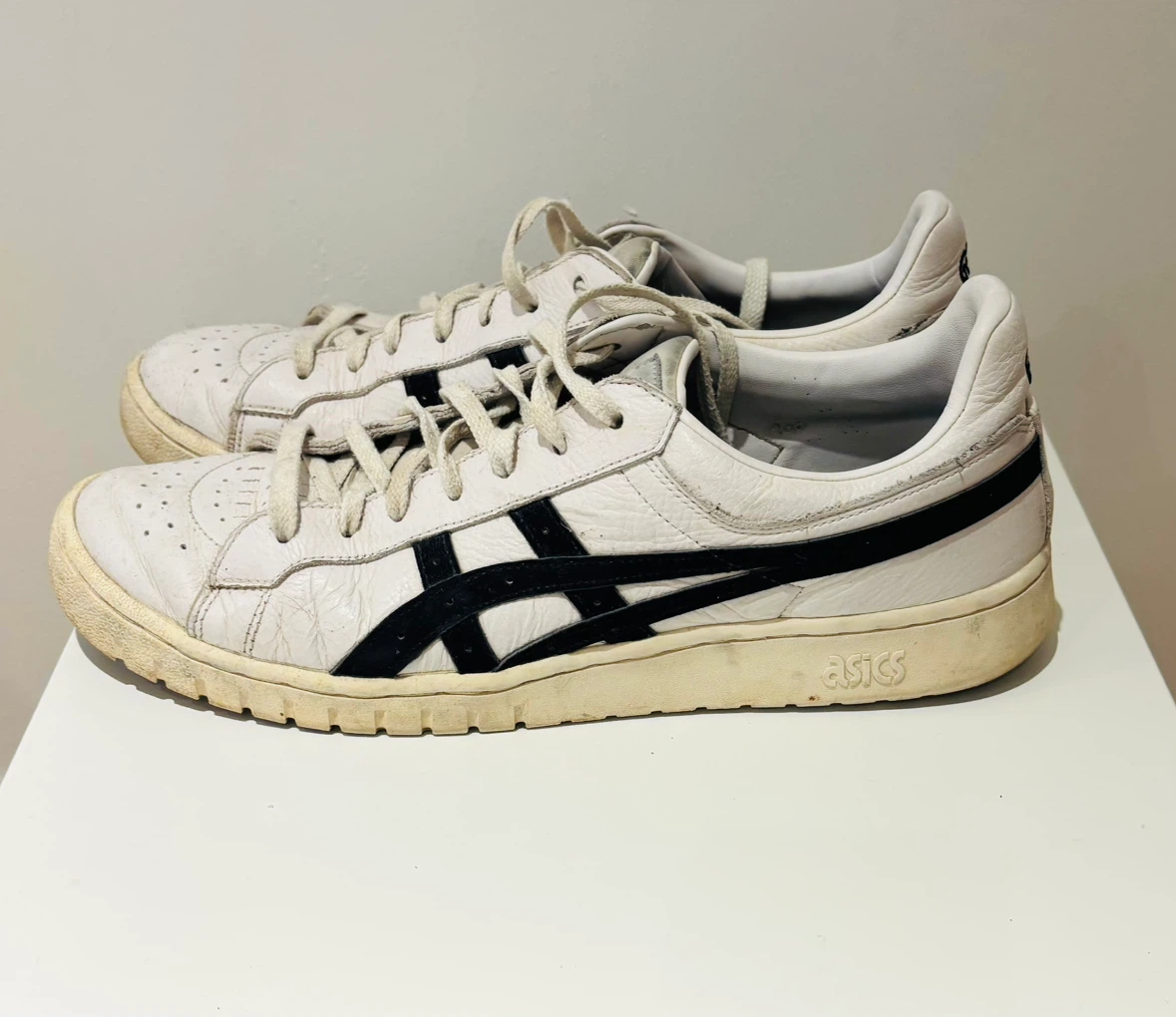 ASICS GEL White Black Leather Sneakers - photo 2