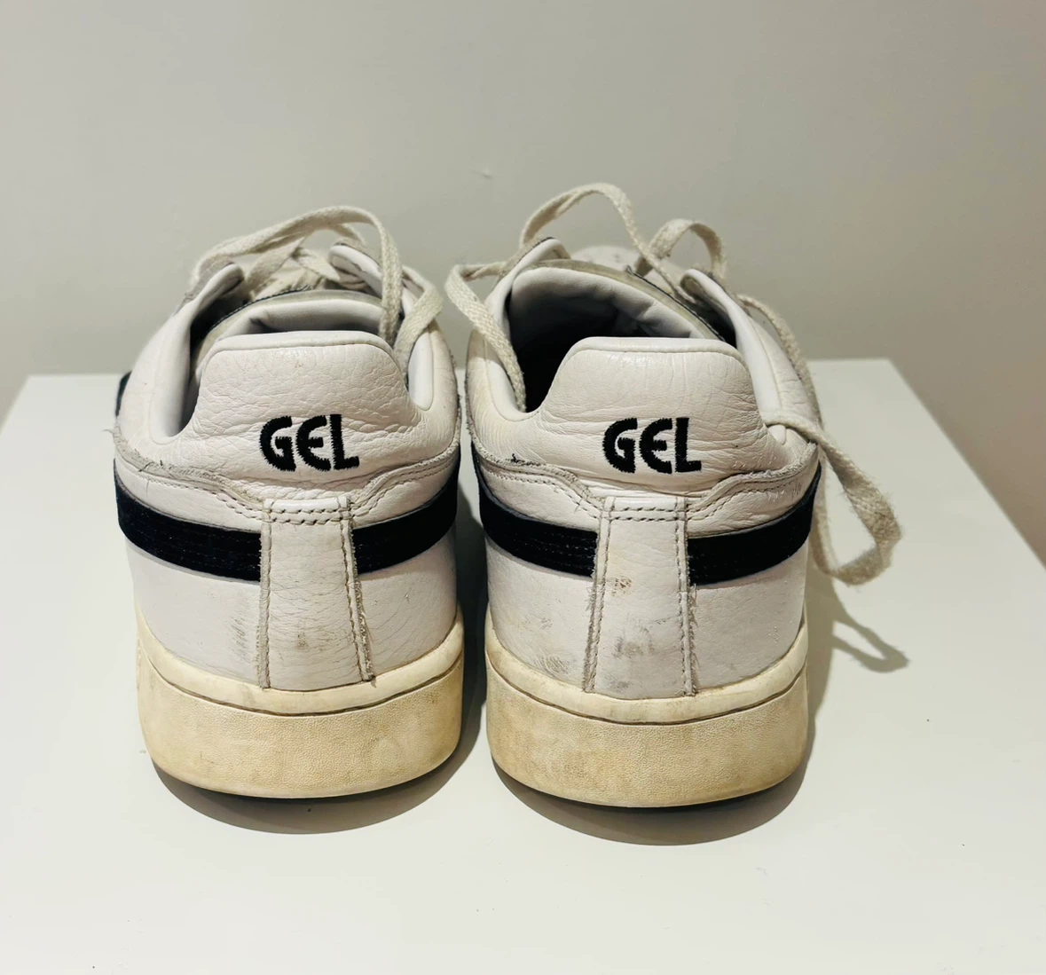 ASICS GEL White Black Leather Sneakers - photo 3
