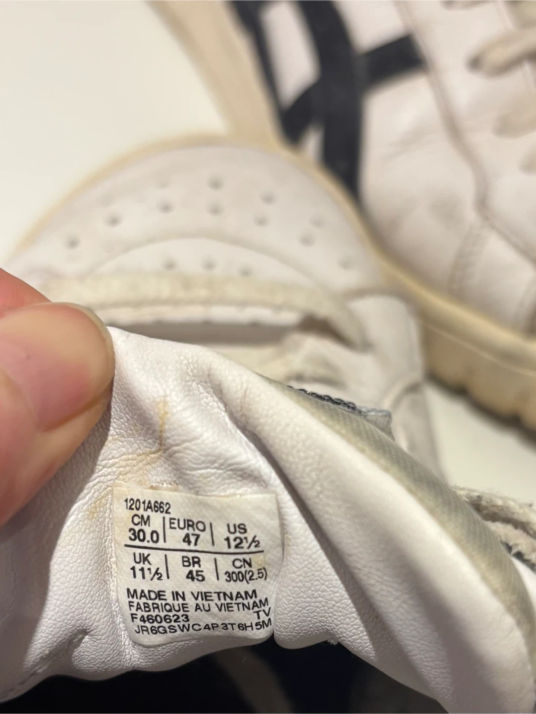 ASICS GEL White Black Leather Sneakers - photo 5