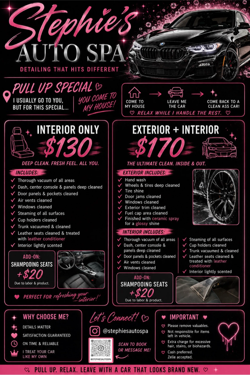 Car detailing service!