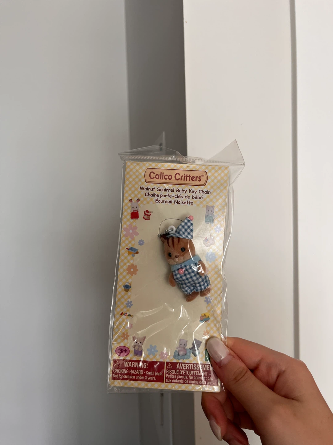 Calico Critters Walnut Squirrel Baby Key Chain