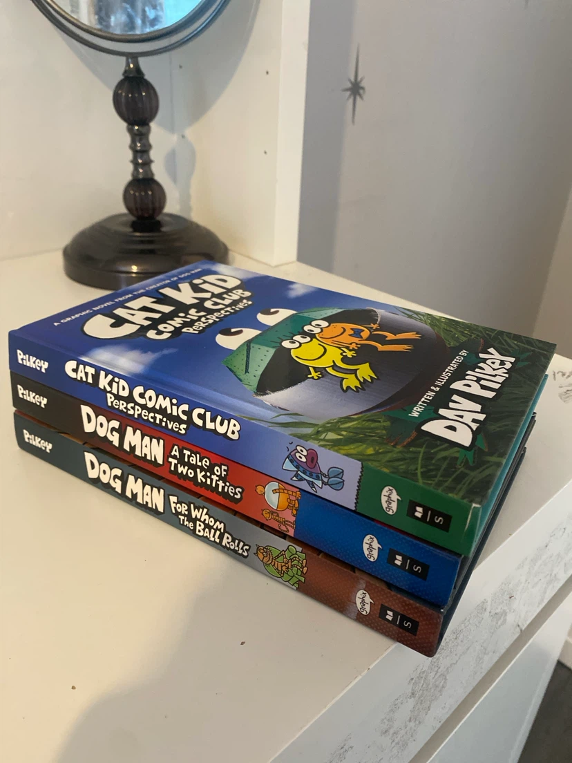 Dav Pilkey Dog Man & Cat Kid Comic Club Books