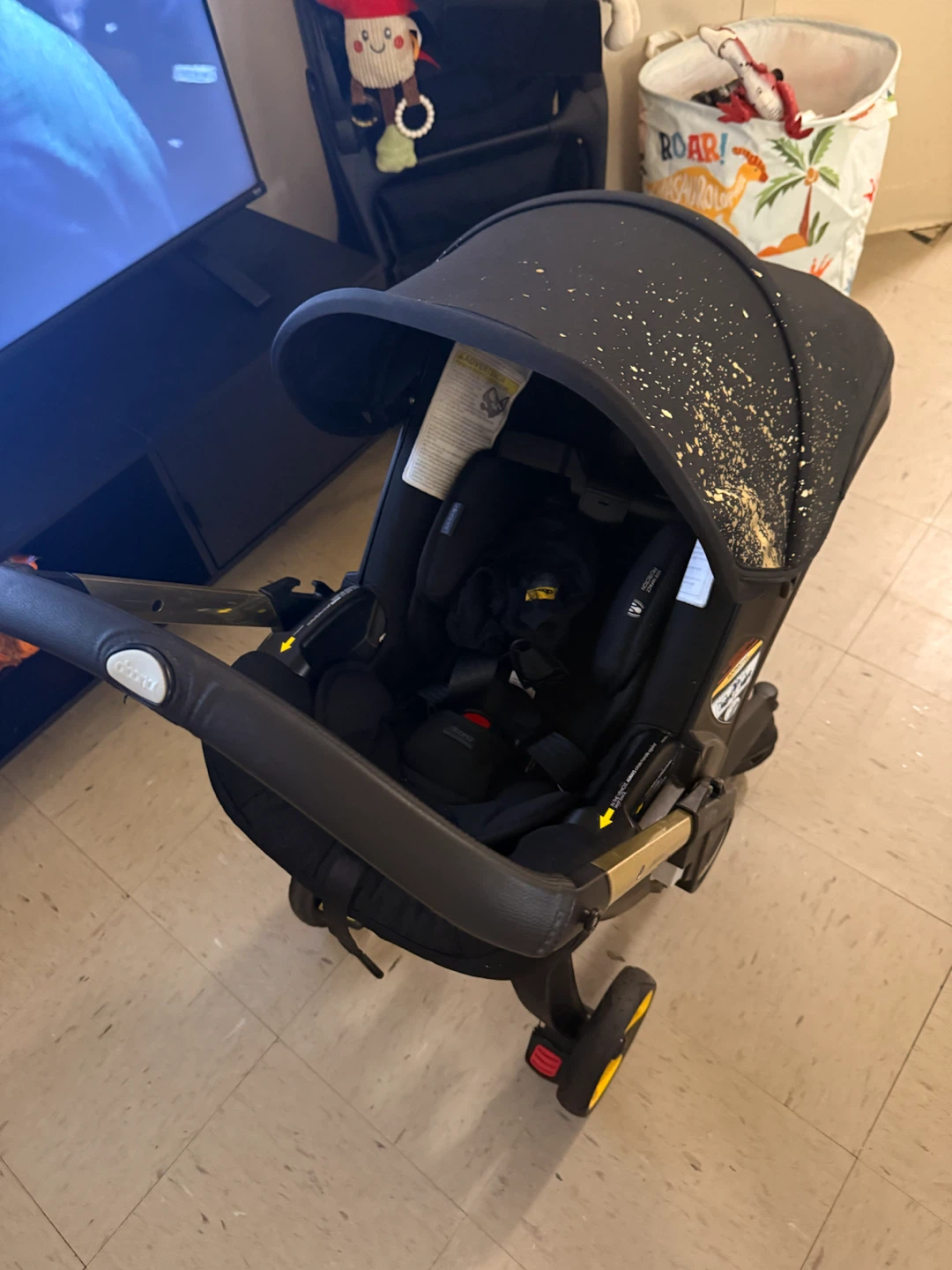Doona Infant Car Seat Stroller Black and Gold - photo 4